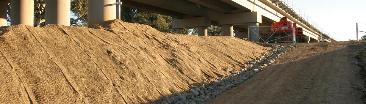 Jute-Netting-Slope-erosing-control-with-groundcover-planting