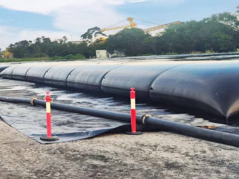 geotube dewatering container reduces coal fines